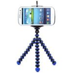 Case Star Octopus Style Portable and adjustable Tripod Stand Holder for iPhone, Cellphone ,Camera and Case Star Cellphone Bag-Blue and Black