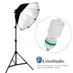 LimoStudio Photography Video Studio Continuous Softbox Lighting Light Kit with Photo CFL 105W Bulb, AGG702