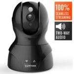 Wireless Security Camera,KAMTRON HD WiFi Security Surveillance IP Camera Home Monitor with Motion Detection Two-Way Audio Night Vision,Black