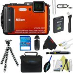 Nikon COOLPIX AW130 Waterproof Digital Camera (Orange) + Pixi-Basic Accessory Kit