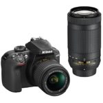 Nikon D3400 DSLR Camera with AF-P DX NIKKOR 18-55mm f/3.5-5.6G VR and AF-P DX NIKKOR 70-300mm f/4.5-6.3G ED