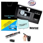 Motorized VHS-C Cassette Adapter For JVC C-P7U CP6BKU C-P6U,Panasonic PV-P1,RCA VCA115 + LensPen Lens Cleaner + 1 VCC113 Micro-Fiber Cloth™