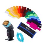 Selens Universal Flash Gels Lighting Filter SE-CG20 – 20 pcs Combination Kits for Camera Flash light
