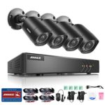 ANNKE 8-Channel HD-TVI 1080P Lite Video Security System DVR and (4) 1.0MP Indoor/Outdoor Weatherproof Cameras with IR Night Vision LEDs- NO HDD