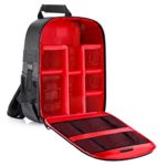Neewer Pro Camera Case Waterproof Shockproof 12.2×5.5×14.6 inches/31x14x37 centimeters Camera Backpack Bag with Tripod Holder for SLR,DSLR,Mirrorless Camera, Flash and Other Accessories(Red Interior)