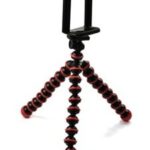 Case Star Octopus Style Portable and adjustable Tripod Stand Holder for iPhone, Cellphone ,Camera and Case Star Cellphone Bag-Red and Black