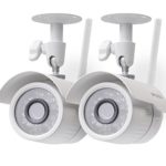 Zmodo 720p HD Outdoor Home Wifi Security Surveillance Video Cameras System (2 Pack)