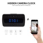 FREDI HD 1080P Wifi Hidden Camera Alarm Clock Night Vision/Motion Detection/Display Temperature Home Surveillance Cameras