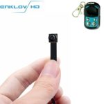 1080P Portable Mini Hidden Spy Camera -ENKLOV Hidden Video Recorder Security Camera with Motion Detection,Wireless Remote Control, Mini Spy Nanny Cam,Spy Business Monitoring