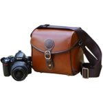 Topixdeals Vintage Look Britpop DSLR Waterproof Camera Bag for Canon Nikon Sony Pentax Red Brown