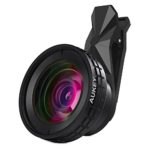 AUKEY Ora iPhone Lens, 0.45x 140° Wide Angle + 10x Macro Clip-on Cell Phone Camera Lenses Kit for Samsung, Android Smartphones, iPhone