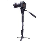Yunteng VCT-288 Photography Tripod Monopod WIth Fluid Pan Head Quick Release Plate And Unipod Holder for Canon Nikon DSLR Cameras