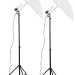 Fancierstudio 2 Light Kit (DK2) Umbrella Lighting Kit, Professional Lighting for Studio Photography, Portrait Lighting and Video Lighting