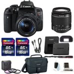 Canon Rebel T6i DSLR Camera with 18-55mm Lens and Accessories (5 items)