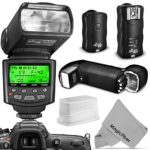 Altura Photo Professional Flash Kit for NIKON DSLR – Includes: I-TTL Flash (AP-N1001), Wireless Flash Trigger Set and Accessories