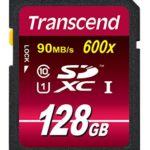 Transcend 128GB SDXC Class 10 UHS-1 Flash Memory Card Up to 90MB/s (TS128GSDXC10U1)