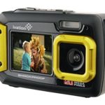 Ivation 20MP Underwater Shockproof Digital Camera & Video Camera w/Dual Full-Color LCD Displays – Fully Waterproof & Submersible Up to 10 Feet (Yellow)