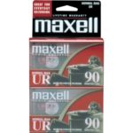 Maxell 108527 UR-90 Blank Audio Cassette Tape – 2 Pack