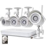 Zmodo 8CH NVR 720p High Definition Wireless WiFi Smart Outdoor Indoor Home Video Security Camera System with 500GB Hard Drive