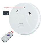 Wiseup 8GB 1280×720 HD Indoor Hidden Camera Smoke Detector Motion Activated Security DVR with Remote Control