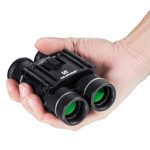 QUNSE Mini Binoculars Compact Design, Clear Optical Lens, Ultra-Vision, for Bird Watching 10×25 Pocket Size