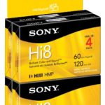 Sony Hi8 Camcorder 8mm Cassettes 120 Minute (4-Pack) (Discontinued by Manufacturer)