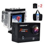 Campark ACT74 Action Cam 16MP 4K WiFi Waterproof Sports Camera 170° Ultra Wide-Angle Len with SONY Sensor,2 Pcs Rechargeable Batteries and Portable Package