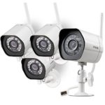 Zmodo Smart Wireless Security Cameras- 4 Pack- HD Indoor/Outdoor WiFi IP Cameras with Night Vision Easy Remote Access