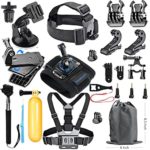 SmilePowo 18-in-1 Accessory Kit for GoPro Hero5 Black, Hero5 Session, Hero 4 Silver Black, Hero Session, Hero3+,3,2,1 SJ4000,5000,6000,XIAOMIYI,2,Sports Camera Accessories,Gopro Bundle