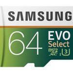Samsung 64GB 100MB/s (U3) MicroSDXC EVO Select Memory Card with Adapter (MB-ME64GA/AM)