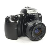 Minolta Maxxum 300si 35mm SLR Film Camera Body – Bundle – with Konica Minolta AF 35-80 F4-5.6 II Zoom Lens