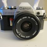 Vintage Canon AE-1 Program 35mm SLR Camera with 50mm 1:1.8 Lens