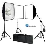 LimoStudio Photo Video Studio 2400 Watt Softbox Continuous Light Kit with Overhead Head Light Boom Kit, AGG891