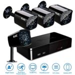 ELEC 8CH 960H DVR 8-Channel 1200TVL Home CCTV Surveillance Security Cameras System, Free Mobile Phone Remote View, Remote Access (8CH 4CAM 960H)