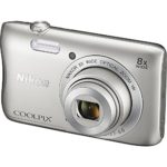 Nikon COOLPIX S3700 20.1 MP Wi-Fi Digital Camera with 8X Optical Zoom and 720P Video (Silver)