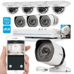 Zmodo 720p 8 Channel NVR System 8 x 1.0 Megapixel HD IP Home Video Security Cameras 2TB HDD