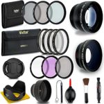 Professional 58MM Lens & Filter Bundle For Canon– Complete DSLR/SLR Compact Camera Accessory Kit – Lenses (Telephoto, Wide Angle), Filters (Macro, ND, UV, CPL, FLD), Cleaning Tools + MORE Accessories