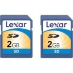Lexar Media 2GB SD Memory Card Twin Pack