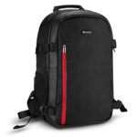 Powerextra Multi-function Large DSLR Camera Backpack Laptop Travel Bag Hiking Bag for Canon 6D, 60D, 5D and Nikon D750, D7100 and More Digital Camera