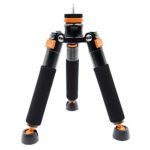 Koolehaoda Mini Tripod & Three Feet Support Stand With 1/4 – 3/8″Screw For Monopods-SLR Camera . Ball Head (A3-Tripod holder)