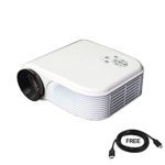 2017 Projectors(Warranty Included),Dinlly Big Screen Video Projectors 1080P Home Cinema Theater Support Smartphones Blu-ray DVD Player, Laptops and Tablets-White