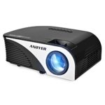 Andyer 805B-Plus Portable Projector LED Mini Projector Support HD 1080P 1500 Luminous Efficiency 150” for Movie Night/Game, Support Blu-ray DVD player , Laptops , Tablets ,Smartphones