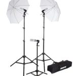 StudioPRO 675W Triple Translucent Umbrella Continuous Bright Lighting Kit for Photo, Photography, Film & Video Studio – (Set of 3)