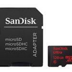 SanDisk Ultra 128GB microSDXC UHS-I Card with Adapter, Black, Standard Packaging (SDSQUNC-128G-GN6MA)