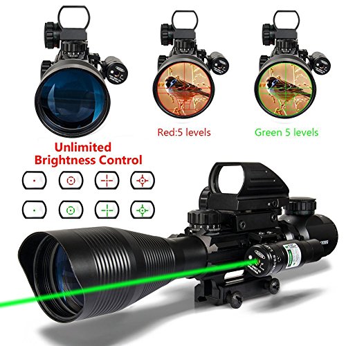 Aipa Ar15 Tactical Rifle Scope Optics 4 12x50eg Red Green Dual