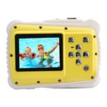 Powpro Kfun PP-J52 Underwater Action Camera Waterproof Dustproof Kids Camera Camcorder 5M Pixels (Yellow)