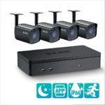 ELEC 4CH DVR 960H Video Security System 4PCS 1500TVL Weatherproof Outdoor Cameras Surveillance Kit, Free iOS Android APP, Motion Detection Email Alert, IR Night Vision 65FT -no Hard Drive