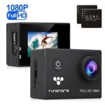 Underwater Action Camera By Funshare, Waterproof Sports Cam for Swimming, Cycling and Snorkelling, HD 1080P 12 Mega Pixels Resolution 170° Angle Lens Mountable Durable Batteries (Black)