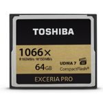 Toshiba 64GB Exceria Pro 1066X CompactFlash Card (160MB/s Read, 150MB/s Write) (THN-C501G0640U6)