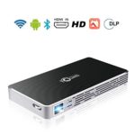 Mini Projector HD Pico Projector, Portable for iphone Android computer, Support 1080P HDMI USB SD wifi bluetooth for Home Cinema Movie TOUMEI C800S Keystone Correction